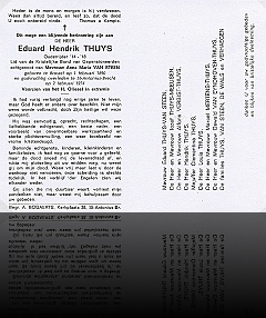 doodsprentje Eduard Thuys